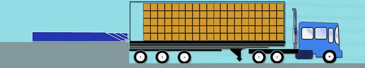Truck loading & unloading illustration